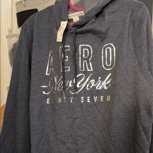 Aero New York Hoodie in dark greyish/blue